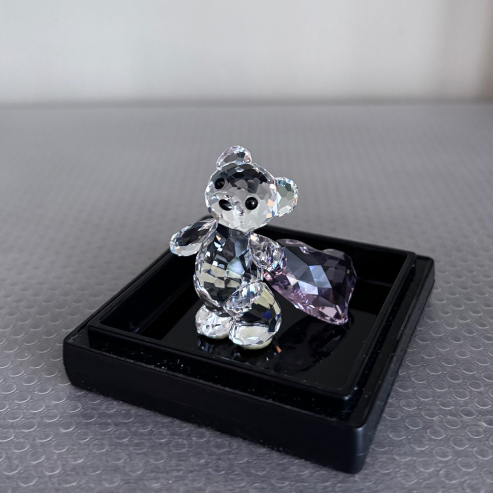 Swarovski Crystal Bear with Heart